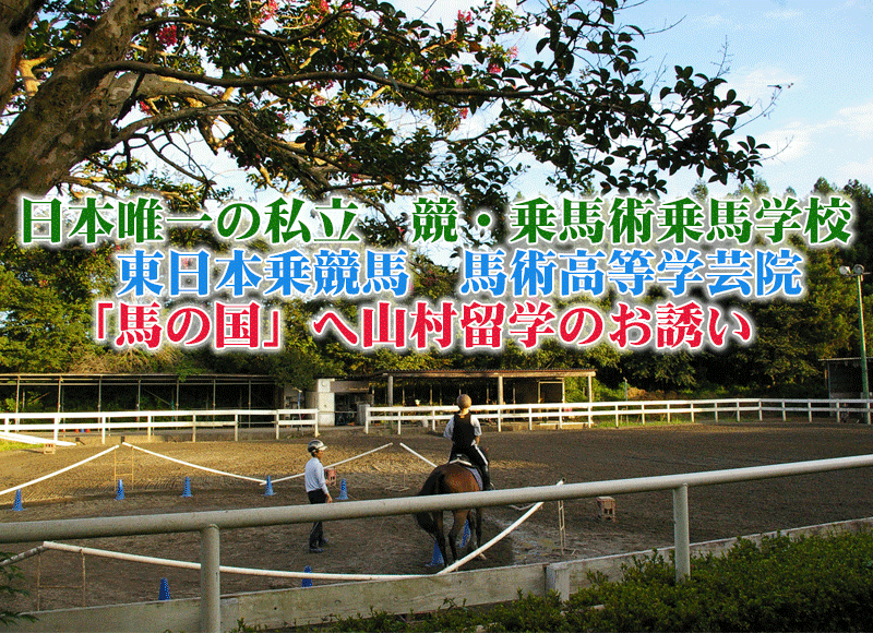 ようこそ東日本乗競馬馬術高等学芸院の山村留学へ